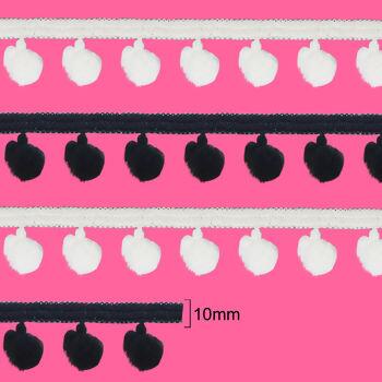 Pompom com Elastano 9072/1 tam. 10mm x 10mts - 23715 